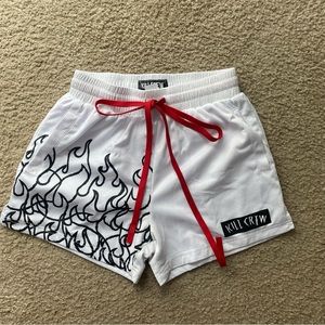 Kill Crew flame shorts _ mid thigh cut